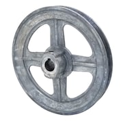 Terre Products V-Groove Drive Pulley - 6'' Dia. - 5/8'' Bore - Die Cast 5160058